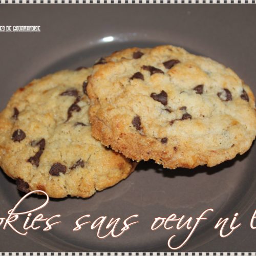 cookies sans oeuf sans lait