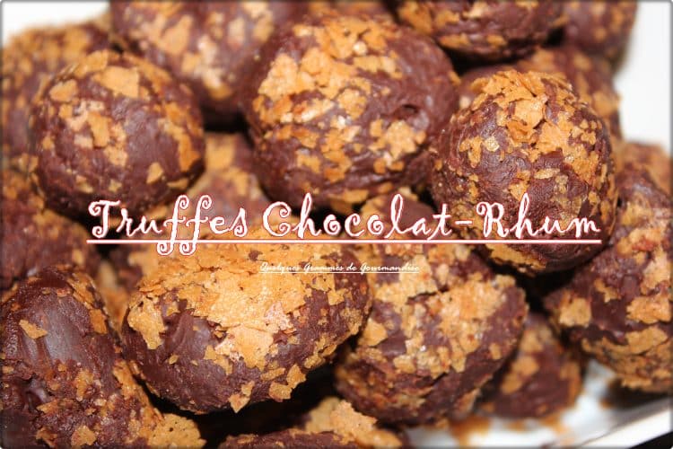 recette de truffes au chocolat et au rhum