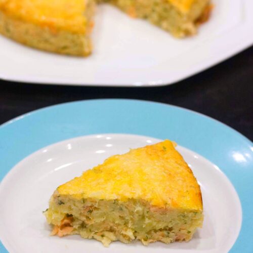 Quiche de pommes de terre au saumon fumé