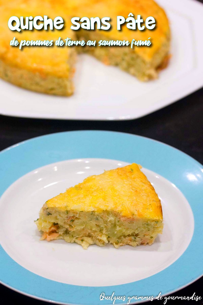 Quiche de pommes de terre au saumon fumé