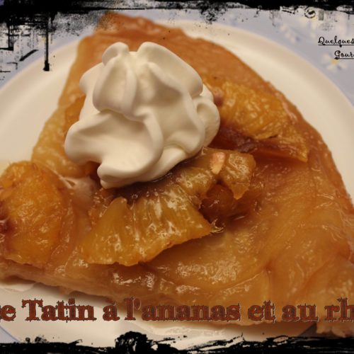 tarte tatin à l'ananas et au rhum