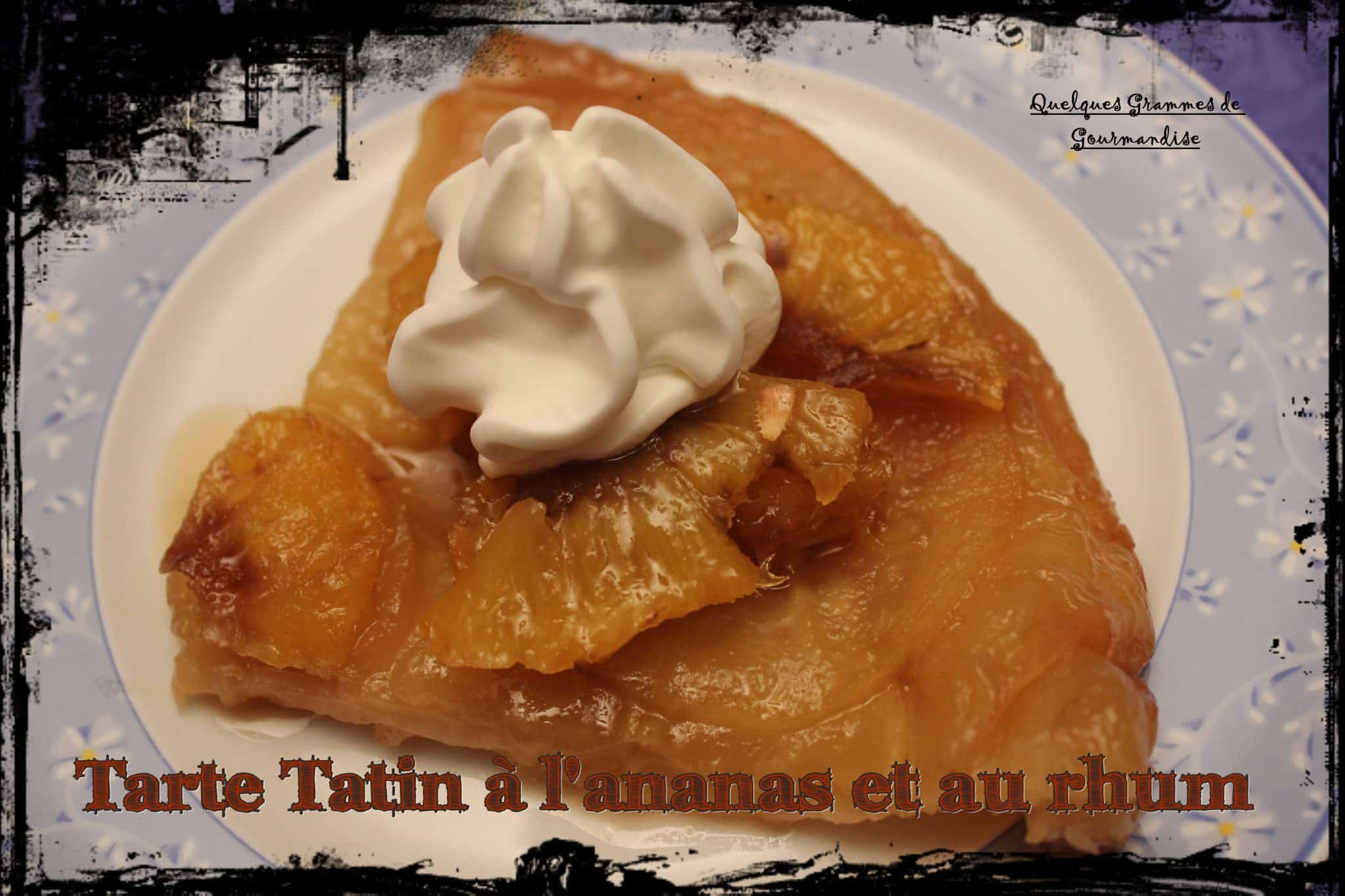 tarte tatin à l'ananas et au rhum
