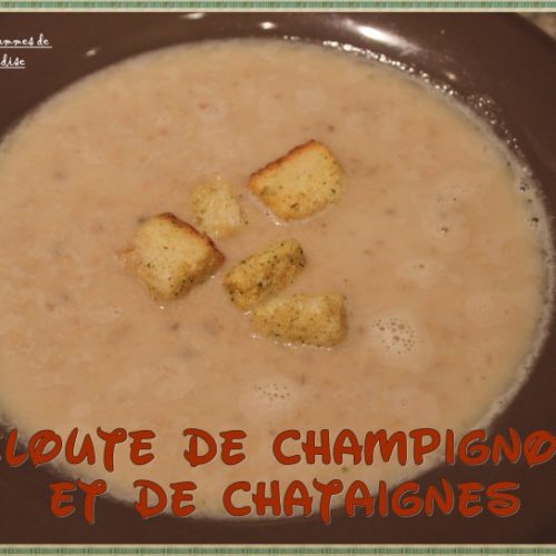 velouté champignons chataignes