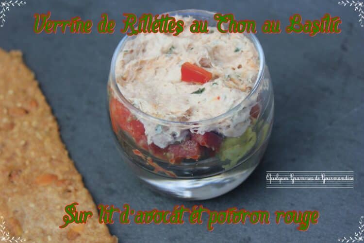 rillettes de thon au basilic