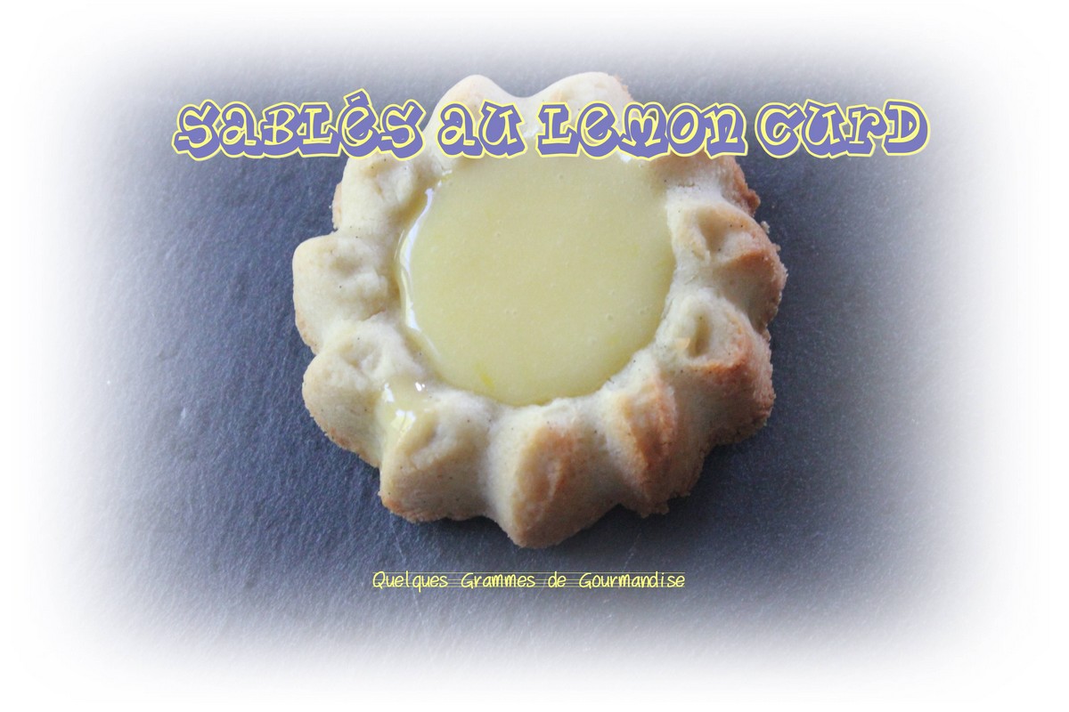 sablés au lemon curd