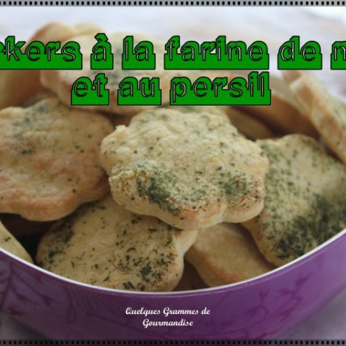 Crackers à la farine de maïs