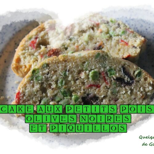 cake petits pois olives piquillos