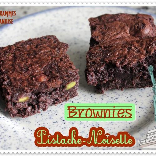 Brownies pistache noisette