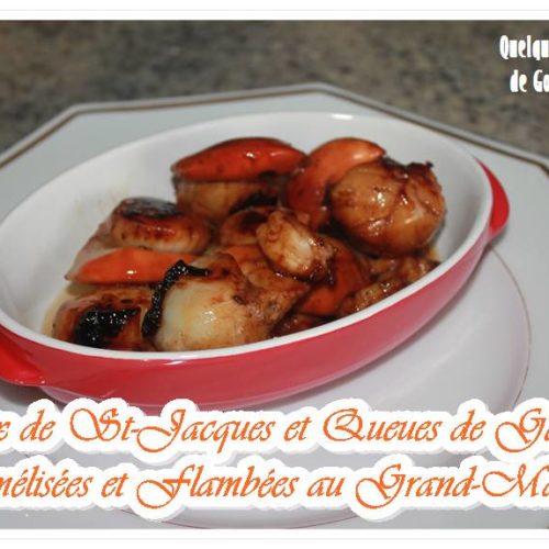 Noix de Saint-Jacques et queues de gambas