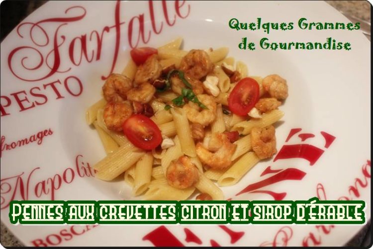 crevettes au citron et sirop d'érable