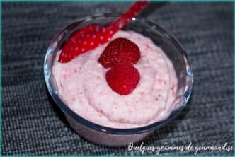 recette de mousse de fraises et framboises au mascarpone