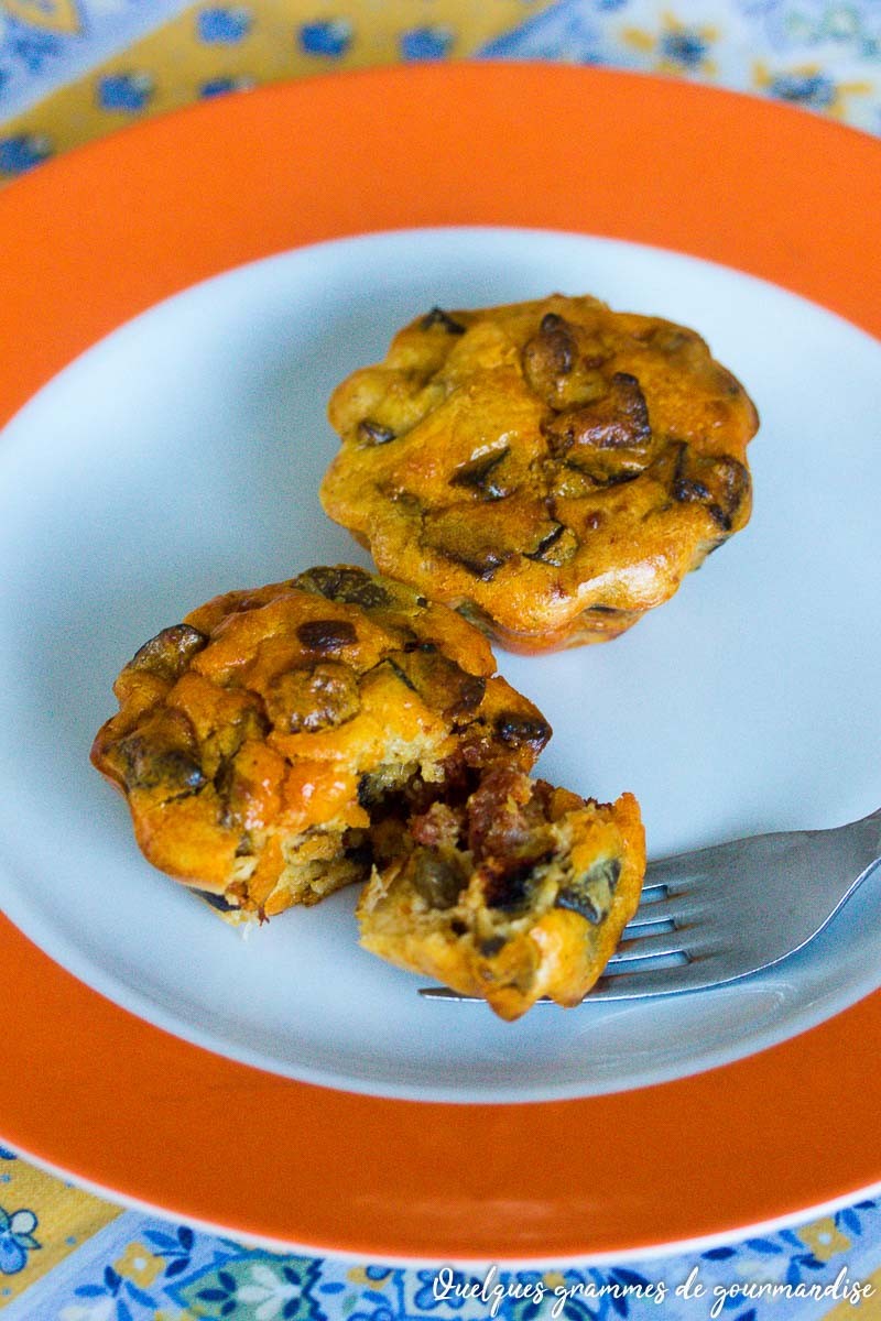 Clafoutis chorizo aubergine