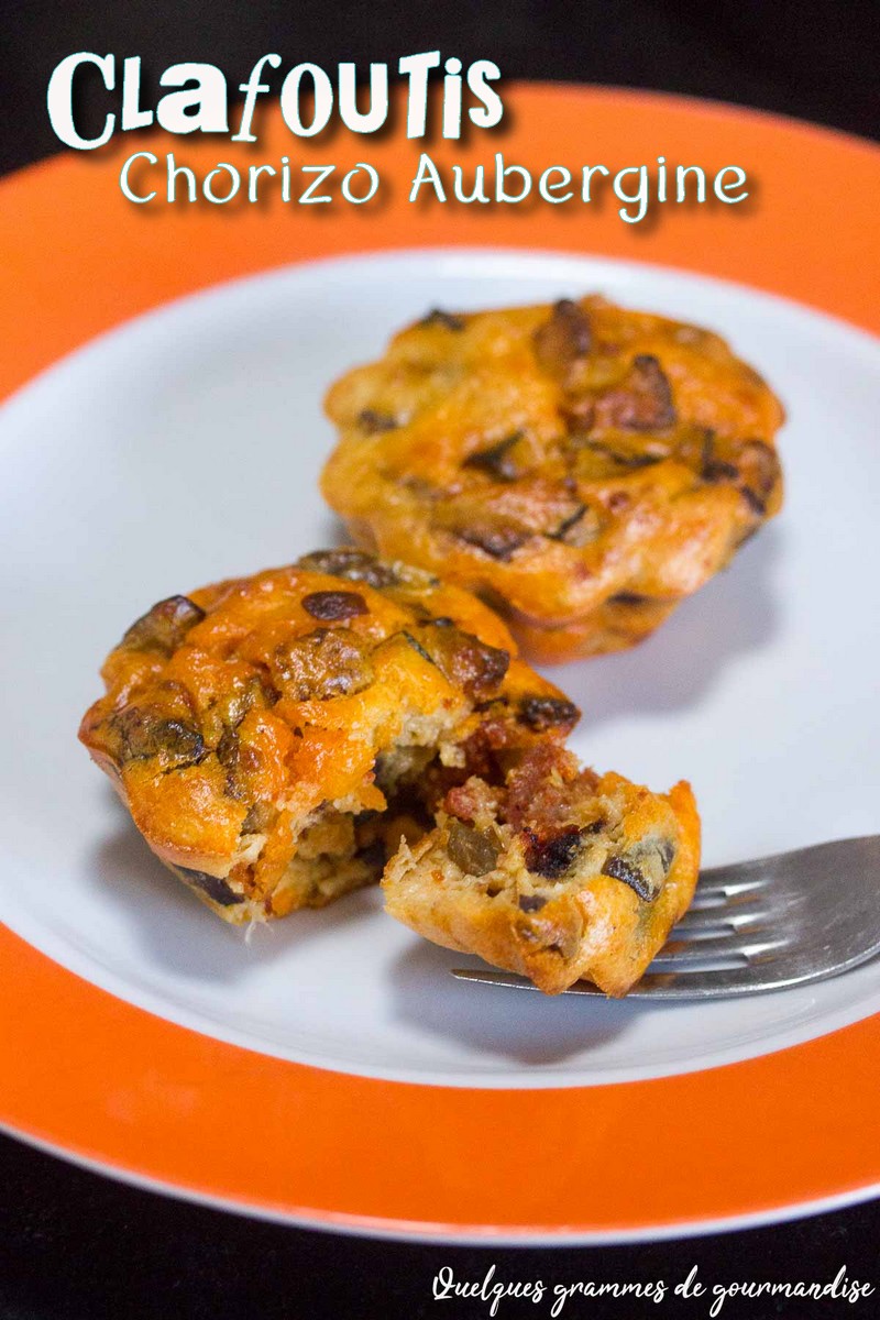 Clafoutis chorizo aubergine