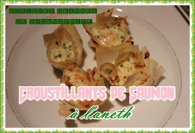 Croustillants de saumon à l'aneth