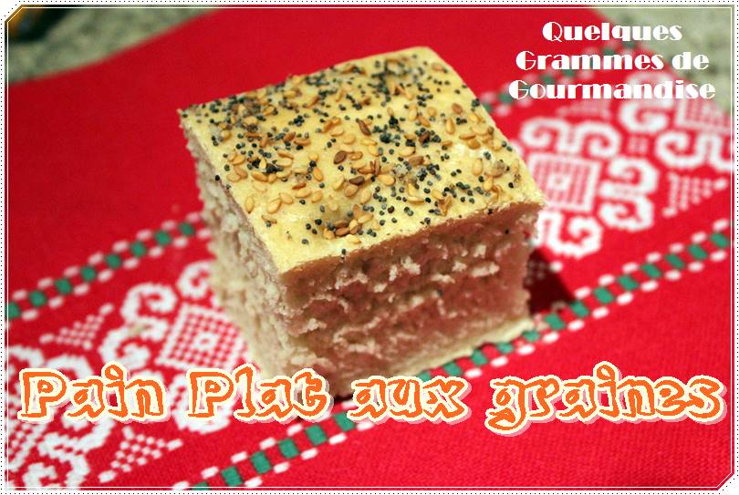 pain plat aux graines