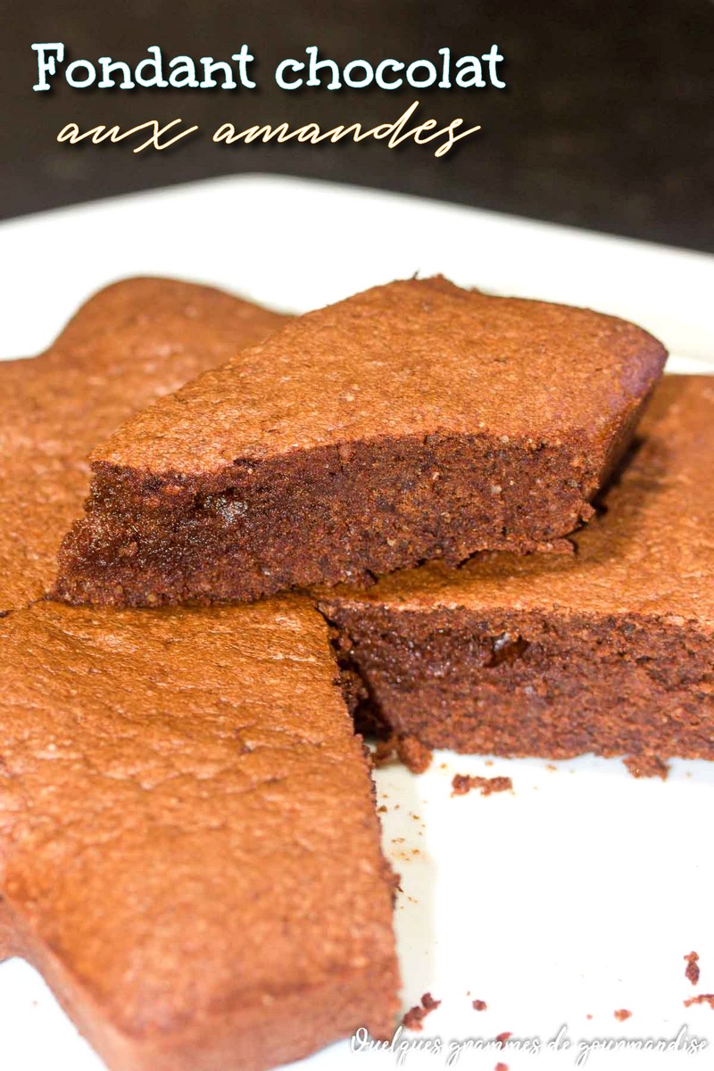 Fondant chocolat aux amandes