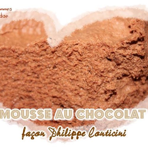 mousse au chocolat de Philippe Conticini