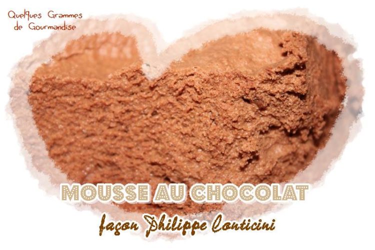 mousse au chocolat de Philippe Conticini