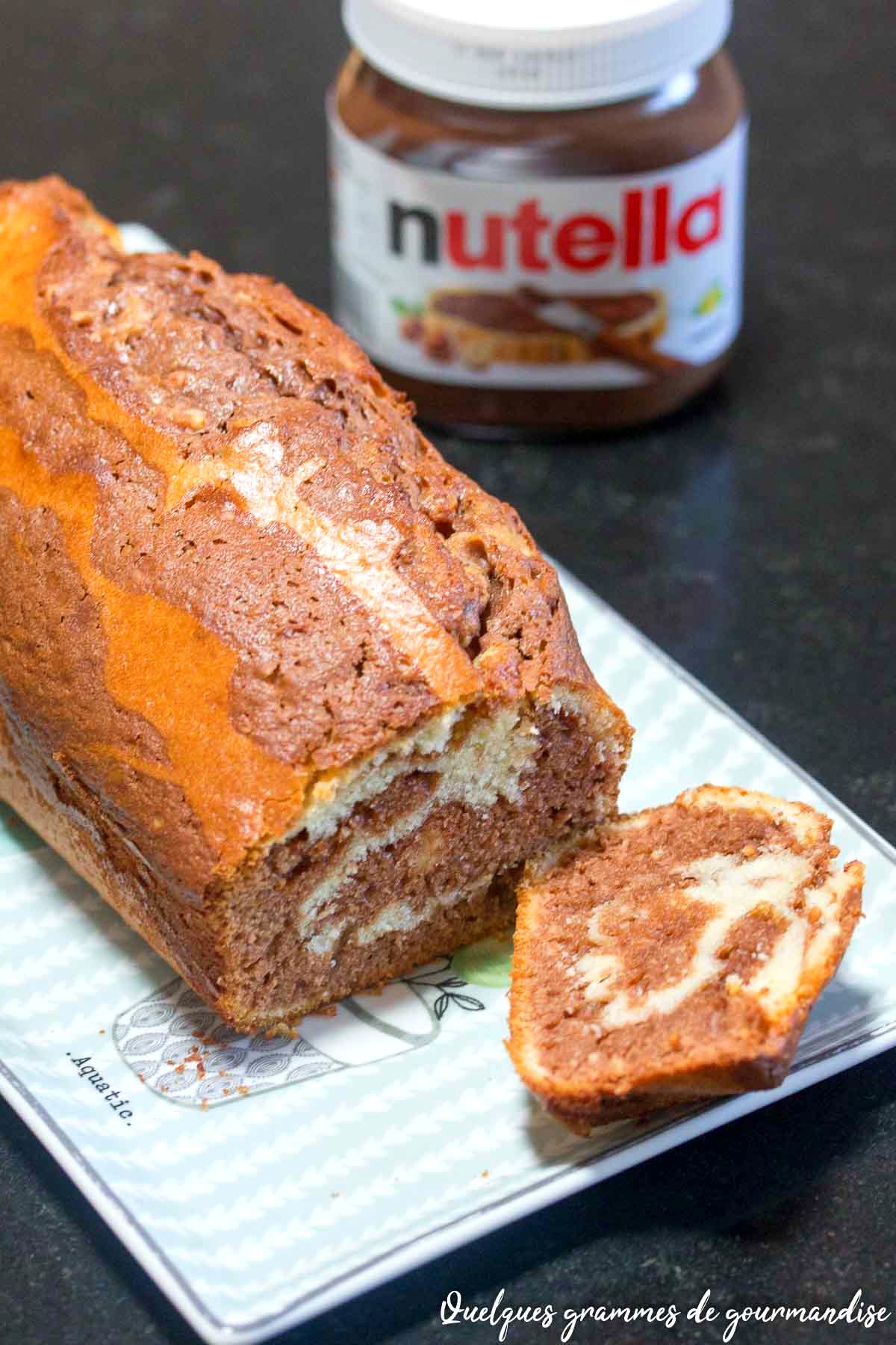 Marbré au yaourt au Nutella