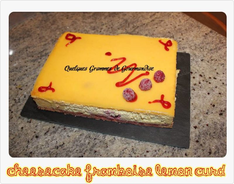 Cheesecake framboise - lemon-curd 