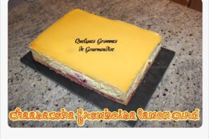 cheesecake framboise lemon curd