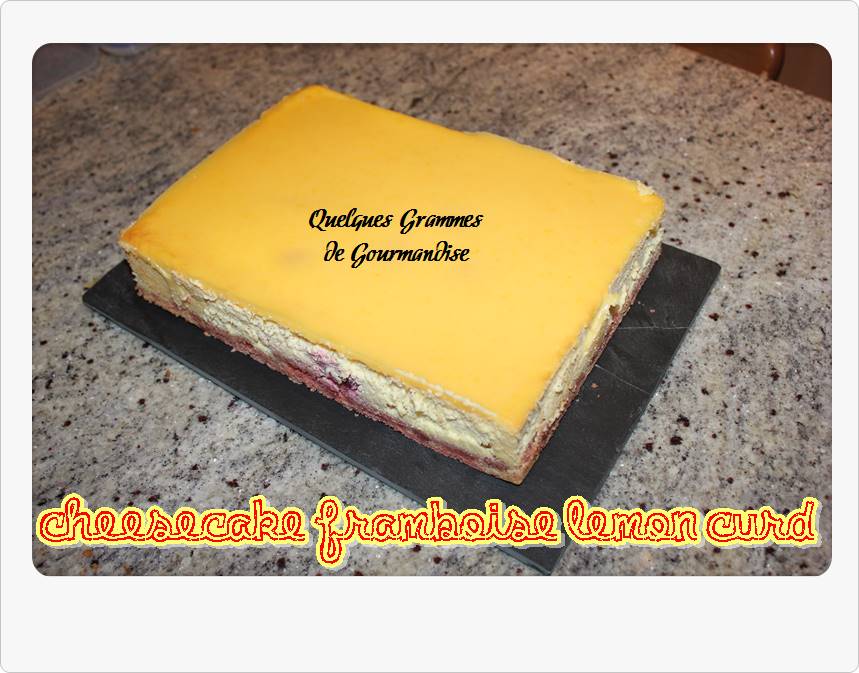cheesecake framboise lemon curd