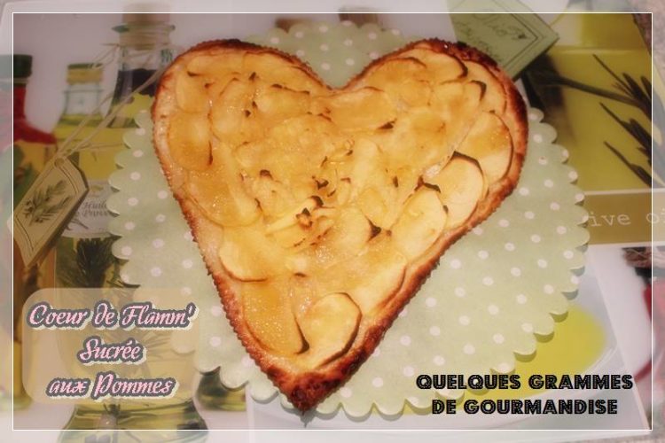 flamm' sucrée aux pommes
