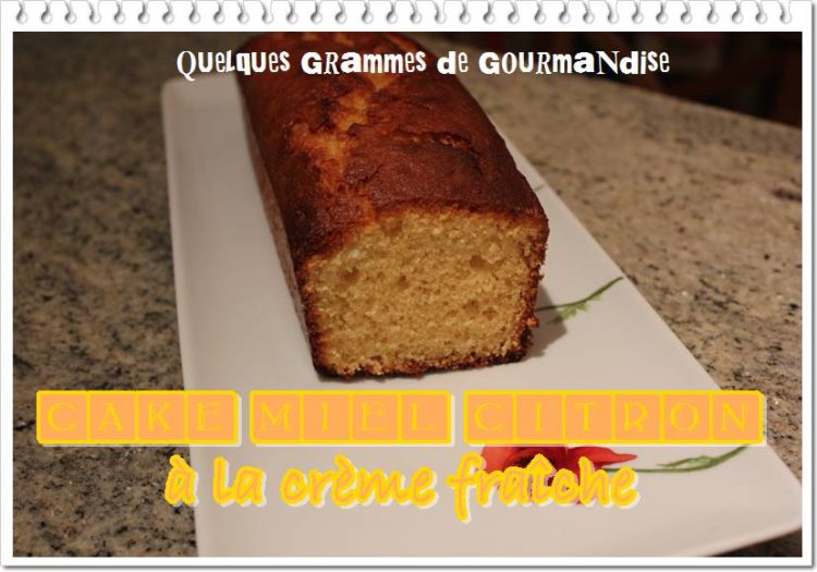 Cake miel citron à la crème