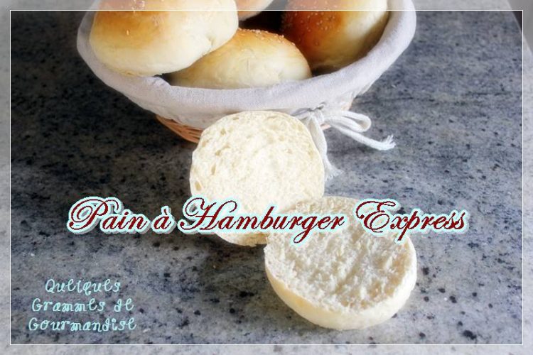 pain à hamburger express au Thermomix