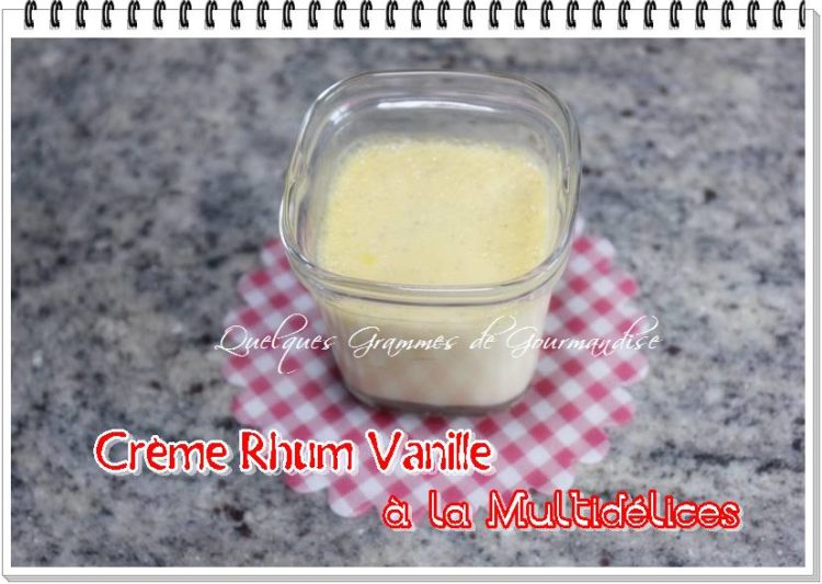 Crème Rhum-Vanille