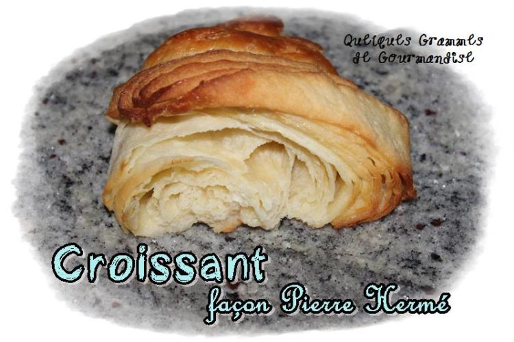 Croissants de Pierre Hermé coupe