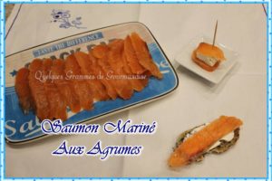 saumon mariné aux agrumes