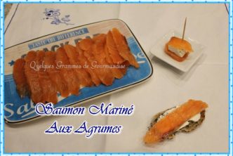 saumon mariné aux agrumes