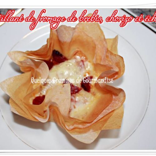 croustillant au fromage de brebis