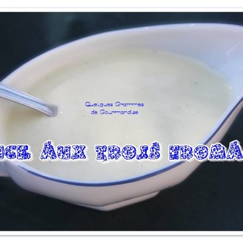sauce aux 3 fromages