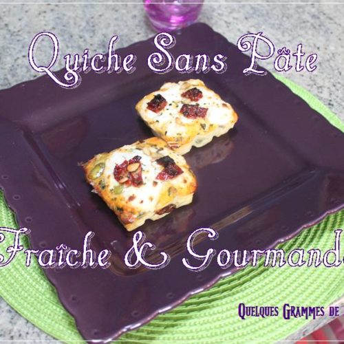 quiche sans pâte au chevre