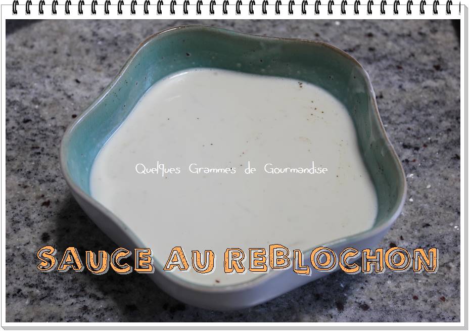 sauce au reblochon