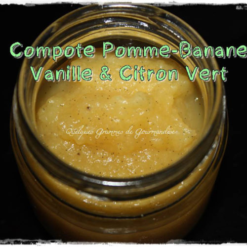 compote pomme-banane vanille citron vert
