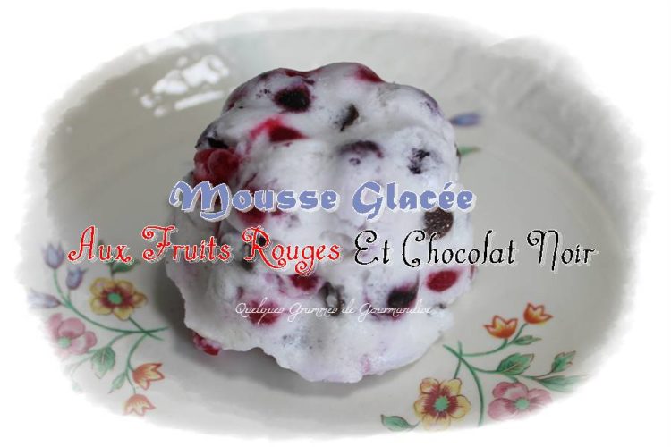 Mousse glacée aux fruits rouges et chocolat