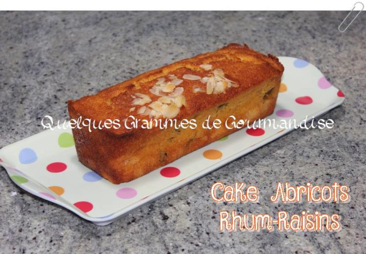 cake aux abricots rhum raisin