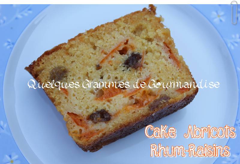 cake aux abricots rhum raisin