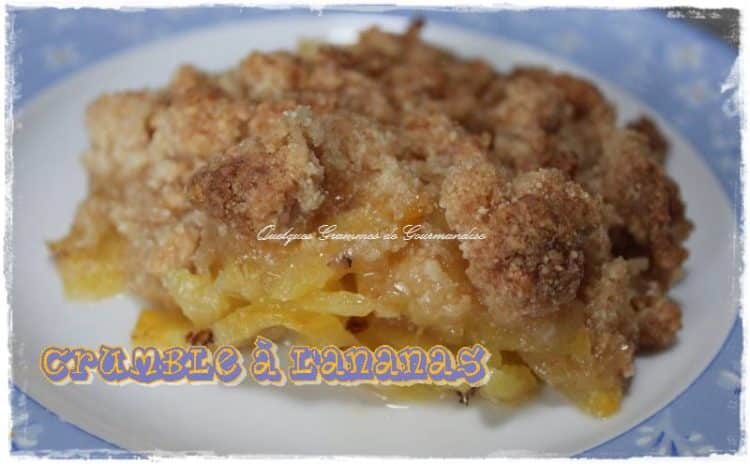 crumble à l'ananas