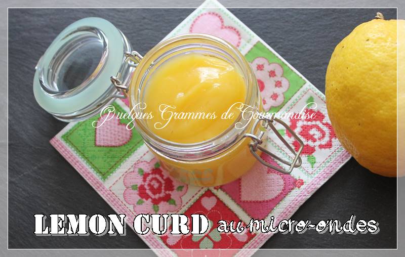 Lemon Curd Micro Ondes