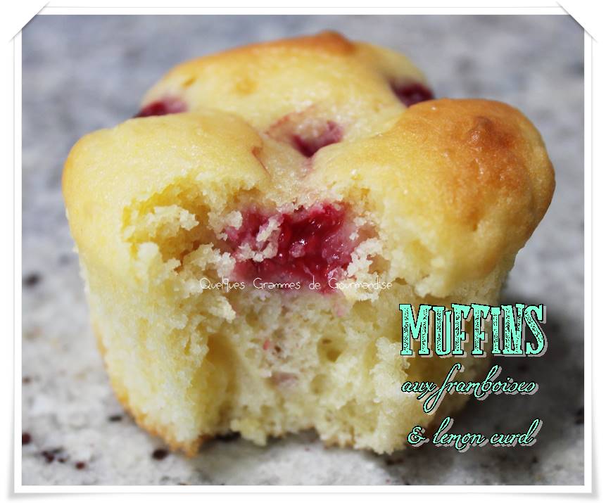 muffins aux framboises et lemon curd