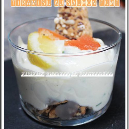 Tiramisu au saumon fumé