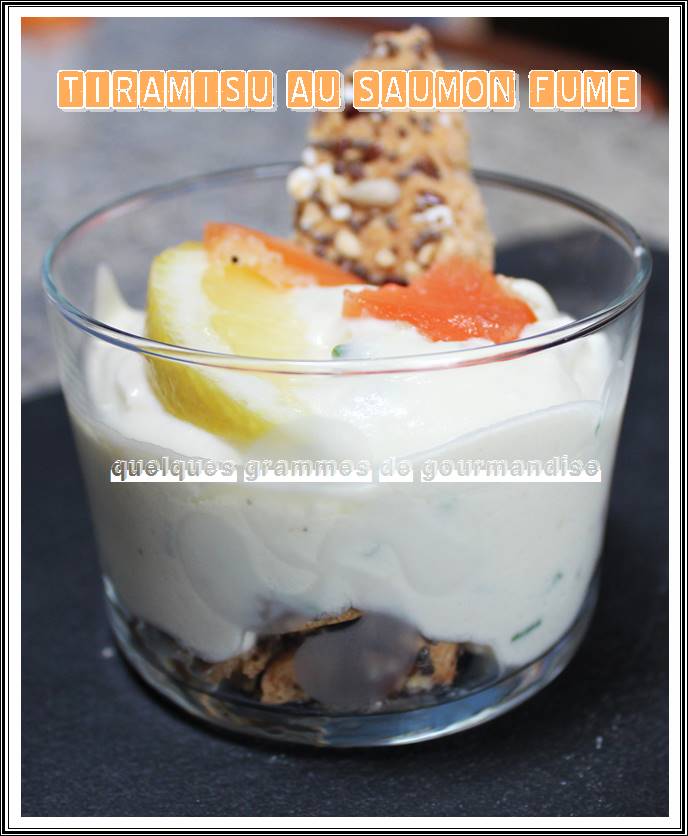 Tiramisu au saumon fumé