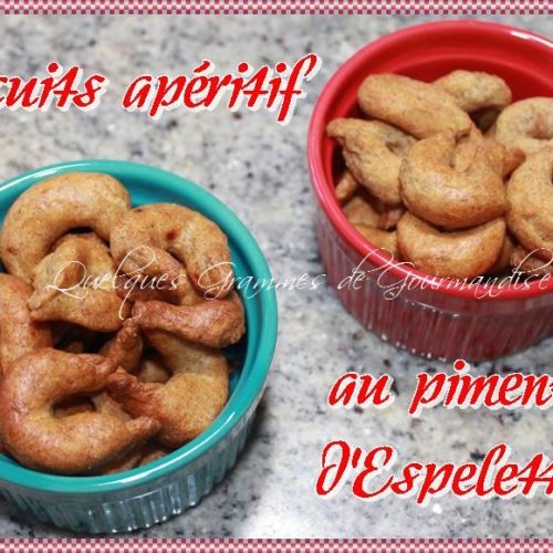 biscuits apéritif au piment d'Espelette