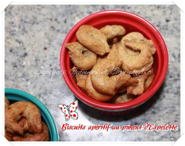 biscuits apéritif au piment d'Espelette