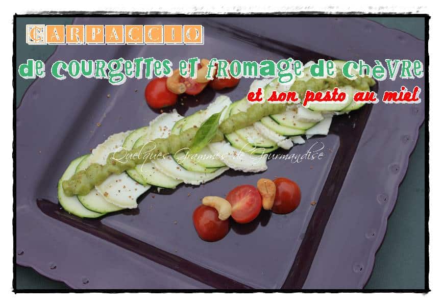 carpaccio de courgette