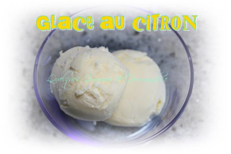 Glace au citron